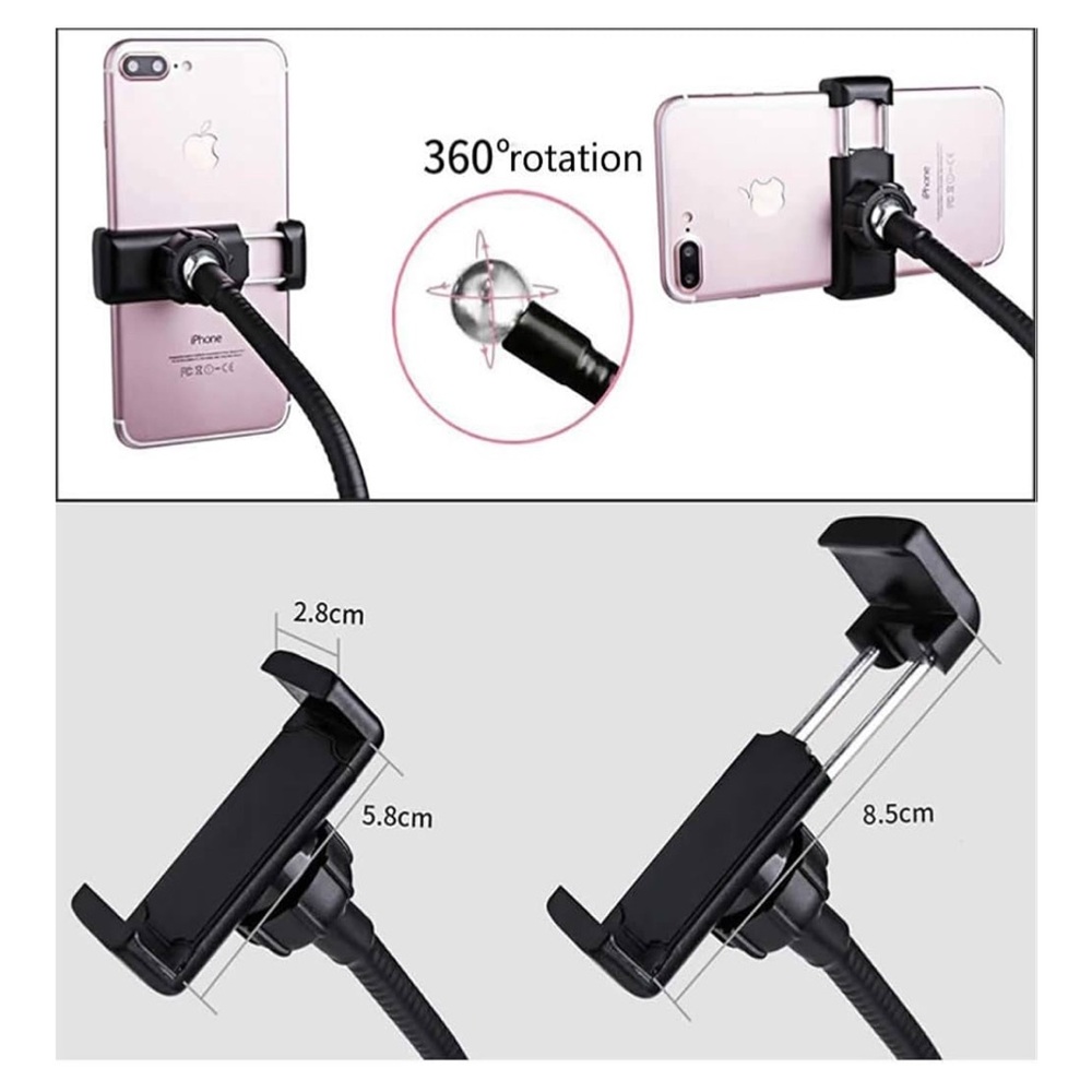 Adjustable LED Ring Light with Phone Holder Stand - Picture 6 of 8